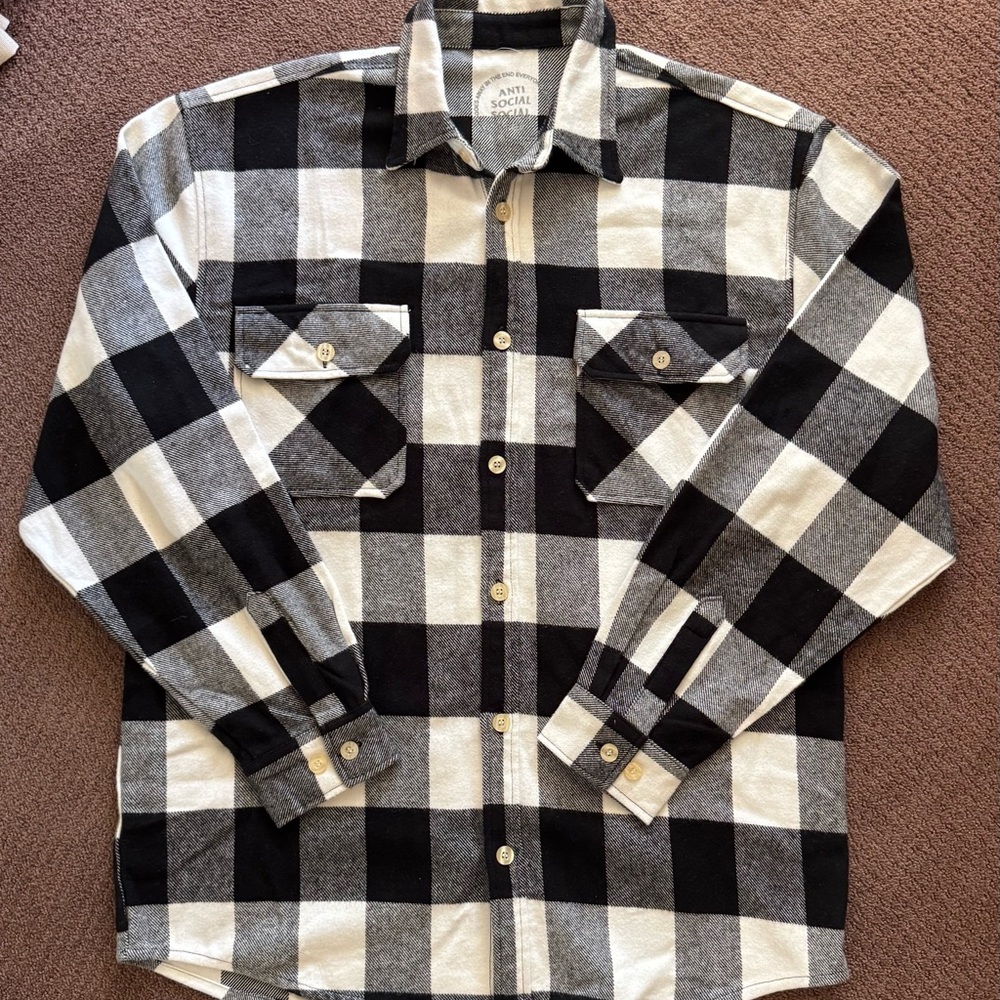 Anti Social Social Club Flannel XL - Picture 2 of 6